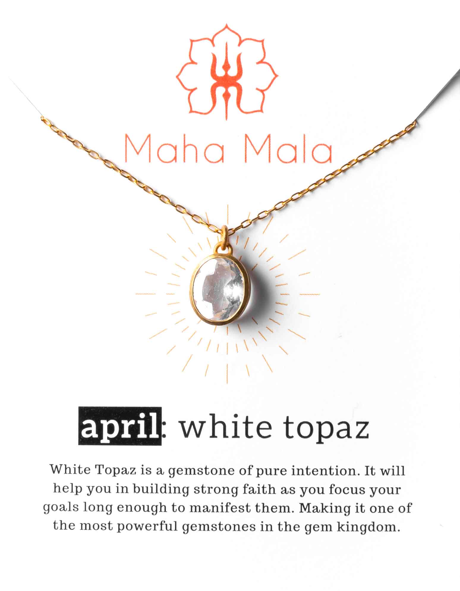 April Birthstone – White Topaz