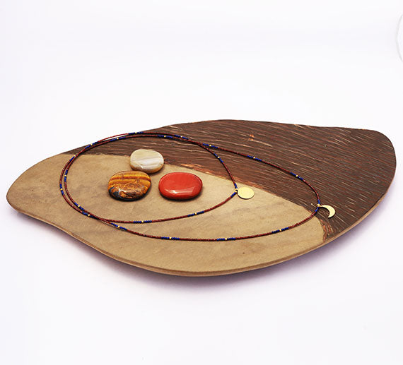 Eclipse Necklaces: Black Spinel, Garnet, Lapis Lazuli and Turquoise