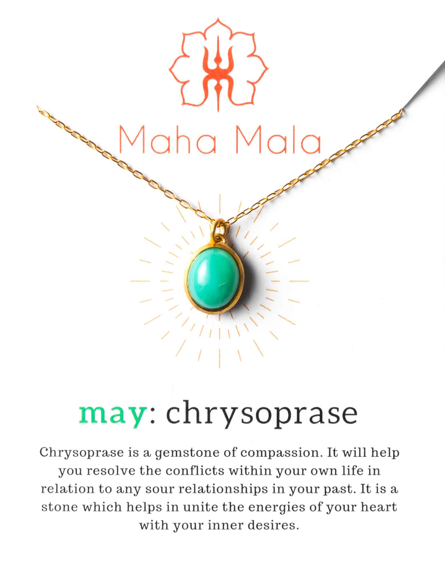 MAY BIRTHSTONE – CHRYSOPRASE